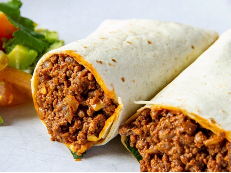 Burritos de carne molida