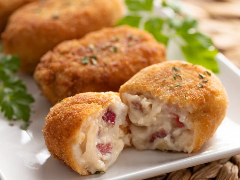 Croquetas con jamón