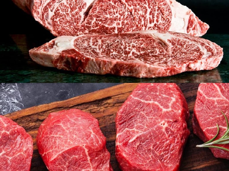 Diferenciar carne de wagyu