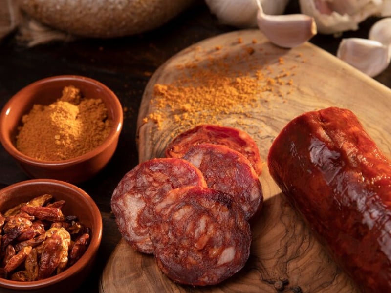 Salami, uno de los embutidos comunes en paraguay