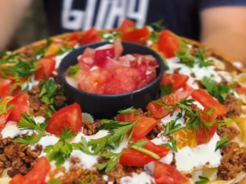 Pasta Turca con Salsa de Sandia